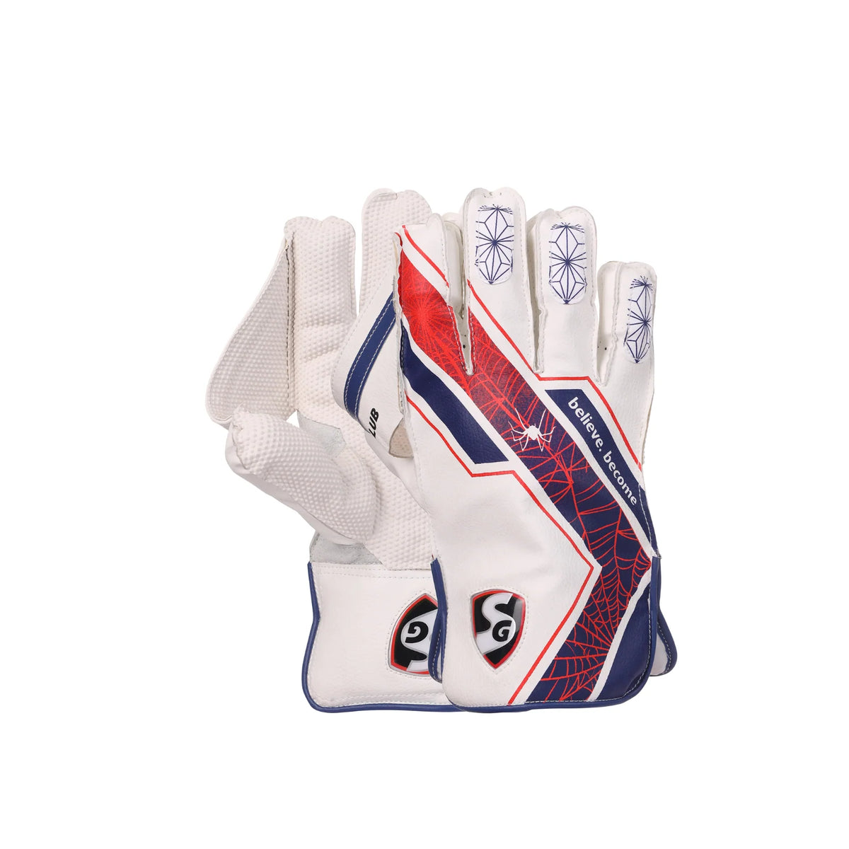 Club Wicket Keeping Gloves (Multi-Color) W.K. Gloves